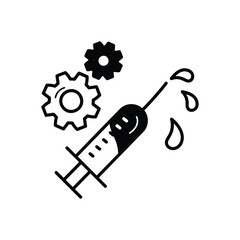 Vaccine Development icon vector stock illustration