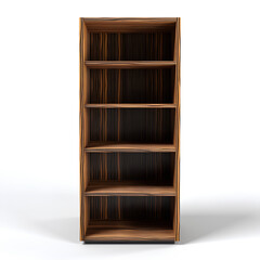 Zebrano Wood Bookcase Modern Design