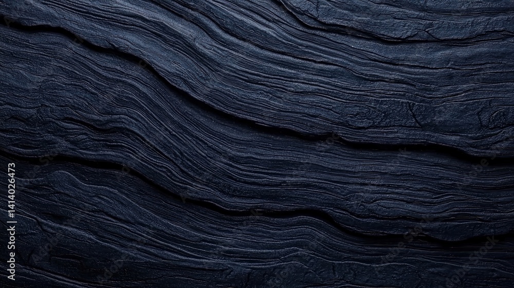 Poster a textured, dark surface with wavy lines, creating an abstract, organic pattern reminiscent of layer