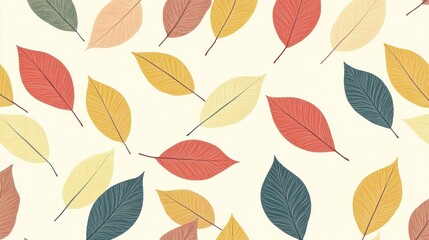 Obraz premium Autumn leaves pattern