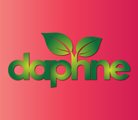 Daphne Logo Variations – Modern Leaf Logo Design