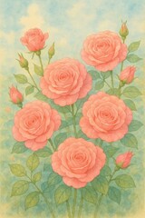 Obraz premium 春バラ