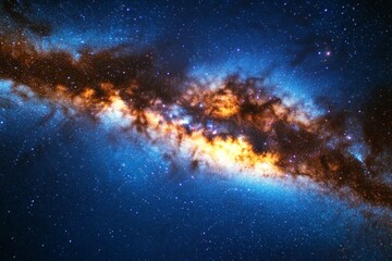 Fototapeta premium A night sky in the Australian Outback, filled with millions of twinkling stars and the Milky Way stretching above