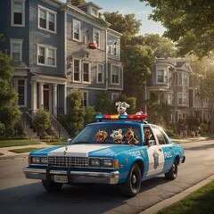 Police Car Cartoon