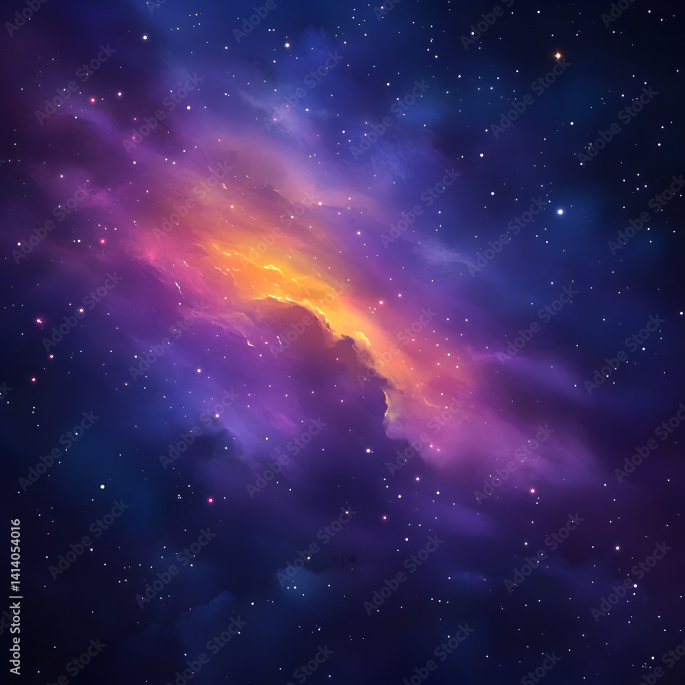Poster cosmic event vibrant nebula outer space background image celestial environment cosmic viewpoint stel