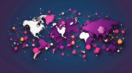 Geometric Vector Illustration of Sustainable Business and Eco Innovation