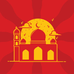 vector illustration of a mosque