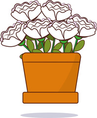 flower in a flowerpot