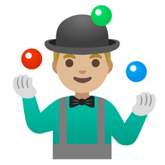 Person Juggling: medium light Skin Tone
