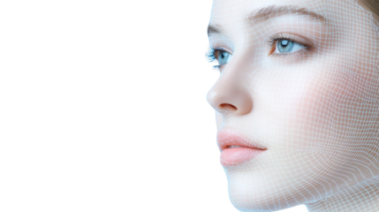 Veiled elegance, a captivating portrait of woman with mysterious gaze mysterious