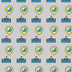 Fototapeta premium water_icon_pattern_design