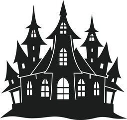 Sinister Haunted Cottage with Sharp Roofs