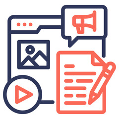 Obraz premium Content Icon