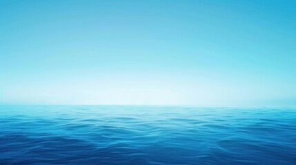 Obraz premium The calm blue ocean horizon