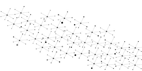 Molecular structure and genetic engineering, molecules DNA, neural network, scientific research. Trendy astrology seamless pattern. Structure molecule and communication. DNA, atom, neurons. 
