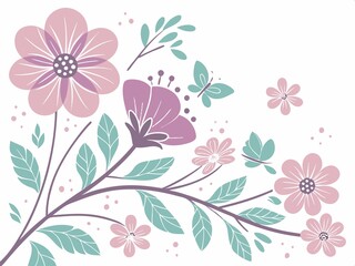 wild flower seamless pattern for textile design, seamless floral pattern, seamless floral background, seamless pattern with flowers