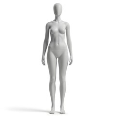 Female Mannequin Studio Shot on White Background for Fashion Displays