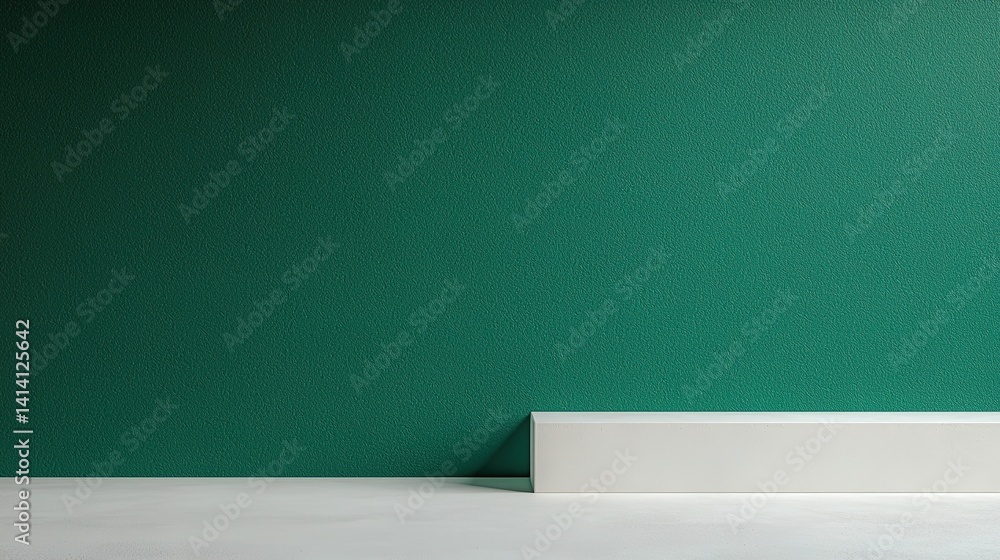 Poster minimalist green backdrop with subtle gradient for modern design elements studio photography clean c