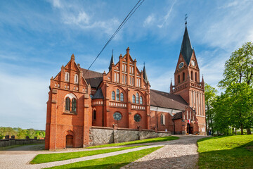 Basilica of the Nativity of the Blessed Virgin Mary in Gietrzwałd, Warmian-Masurian Voivodeship, Poland