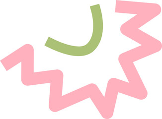 Fototapeta premium Hand drawn cute scribble abstract 