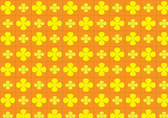 seamless floral pattern yellow and orange color
