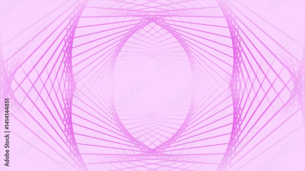 Poster pink color moving repeating lines mesh pattern complex design loop able geometrical background