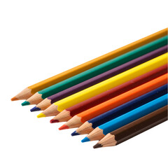 Fototapeta premium Colored Pencils, Art Supplies on Transparent background