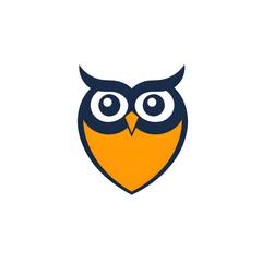 Fototapeta premium owl on white