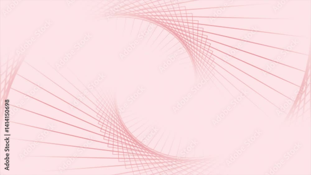 Poster red color rotating repeating lines mesh pattern complex design loop able geometrical background