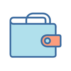 Wallet Icon with Clasp Closure Design
