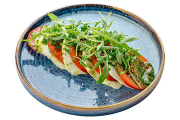 restaurant food on a white background