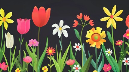 Obraz premium Spring Bank Holiday Dark Background: Deducing the Unique Tranquility, Depth and Leisurely Interest of Spring Bank Holiday with the Dark Background