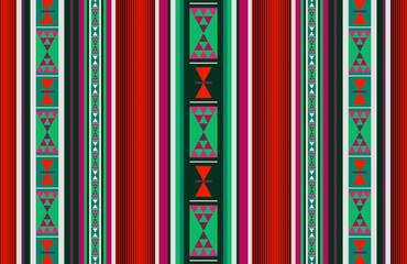 Colorful Theme Detailed Decorative Arabian Style Sadu Pattern