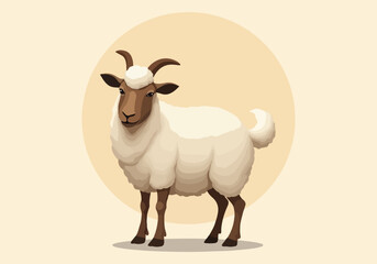 Eid al-Adha Vector Collection - Crescent Moon, Prayers, Qurbani Animal, Eid Gifts, and Lanterns in Solid Colors for Celebrations and Festivities