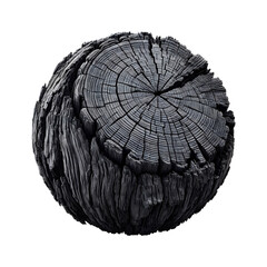 Burnt Wooden Plank Texture  Charred Wood isolated on transparent Background
