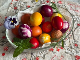 Colorful Easter eggs