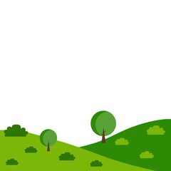 Green Field Illustration