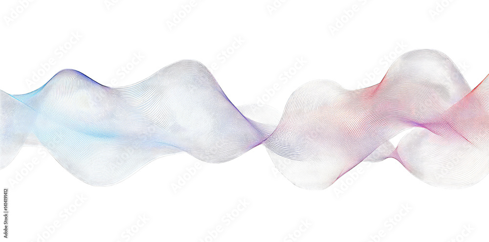 Poster flowing waves of soft colors creating a serene and abstract visual effect it serves as a background 