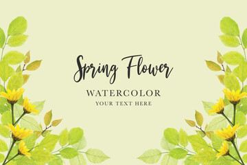 beautiful floral leaves seamless pattern