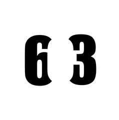  603 negative space logo design.