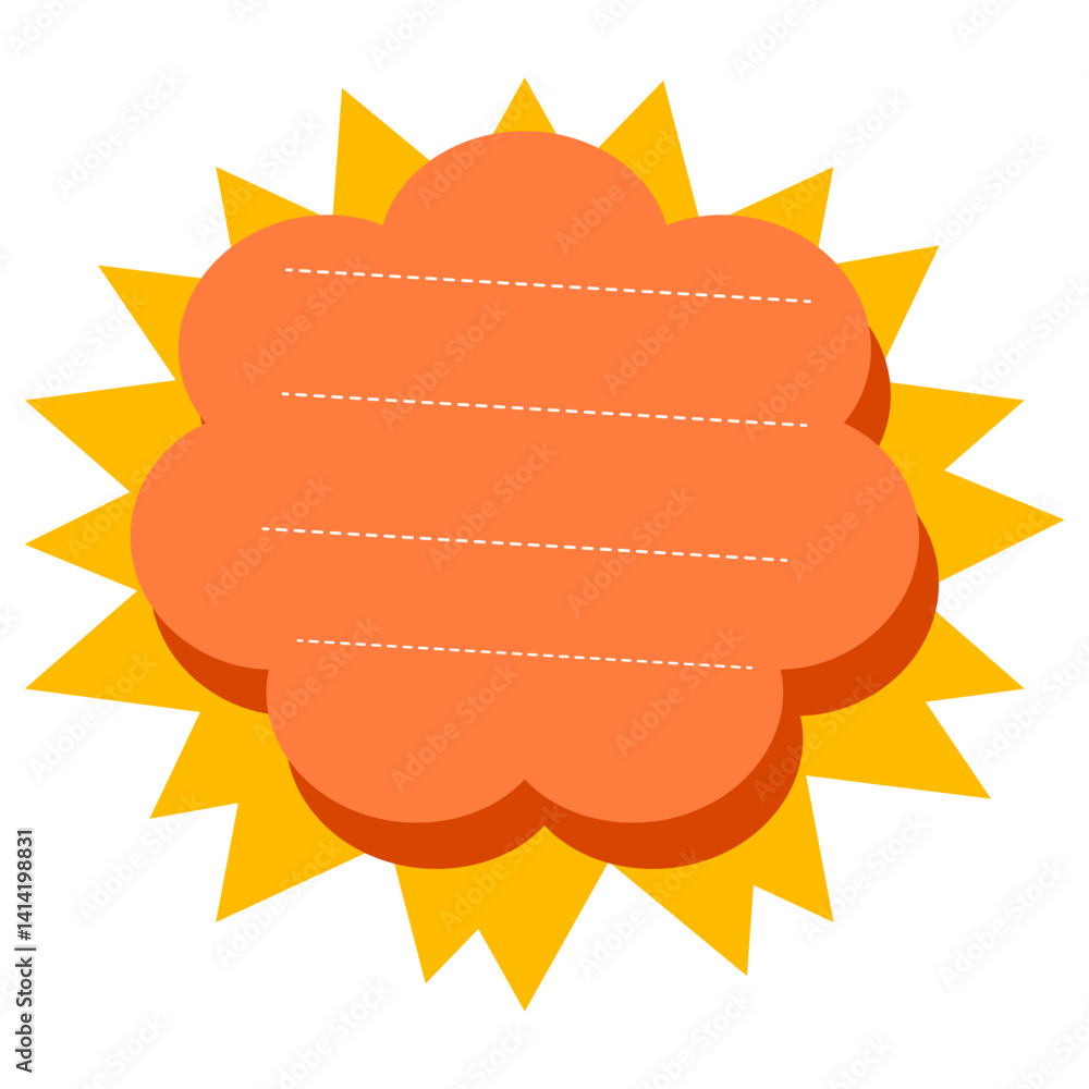 Poster message bubbles message frames