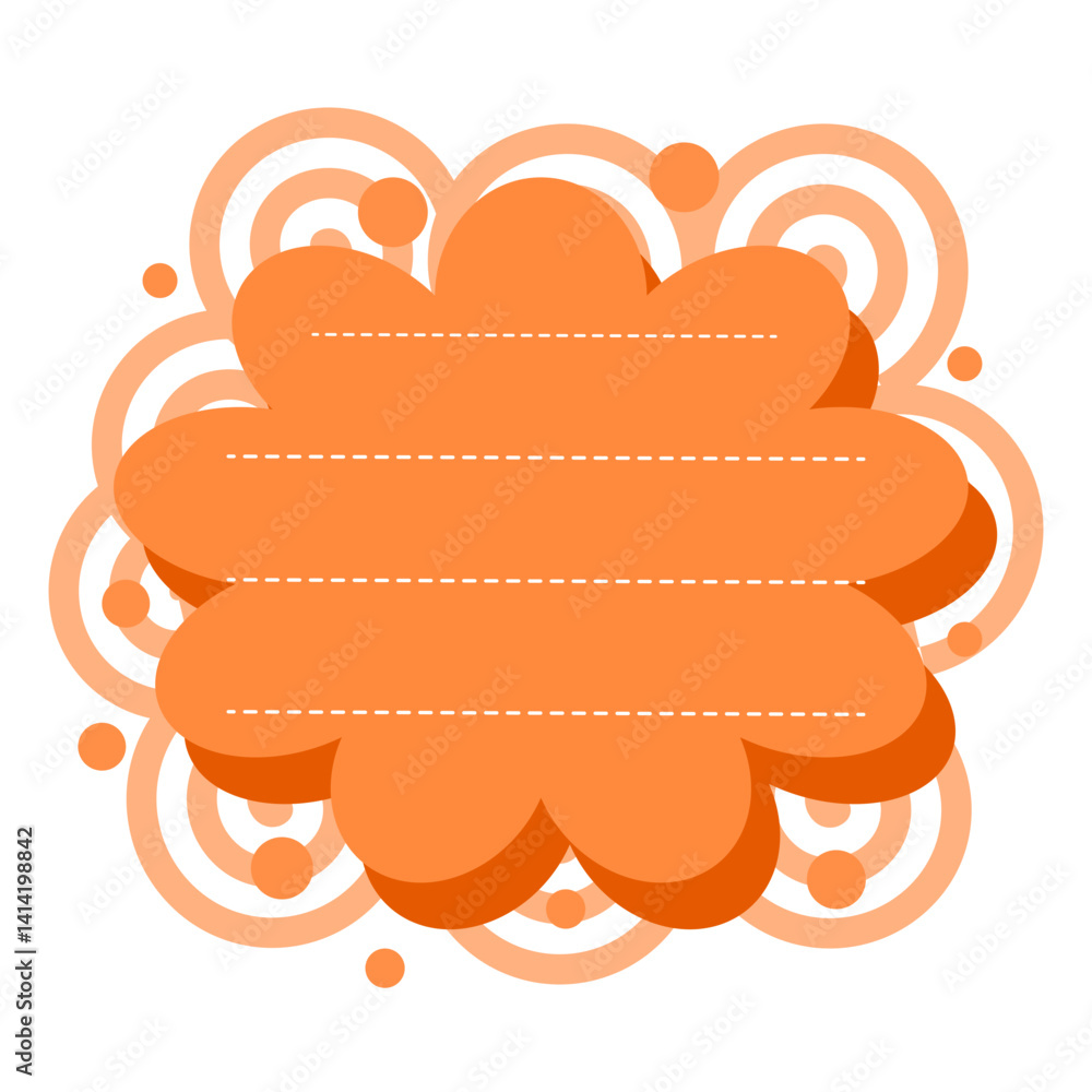 Poster message bubbles message frames