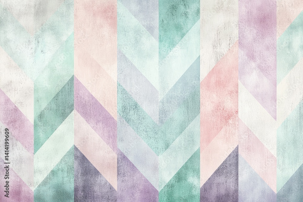 Aufkleber abstract geometric pattern with pastel colors and textured background. modern and stylish design.