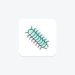 Millipede, vector, pixel perfect, illustrator file