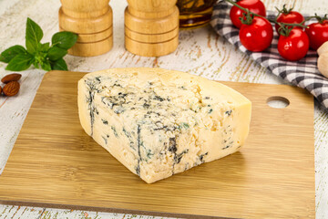 Gourmet blue cheese with mold