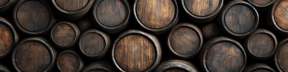 Aged Wooden Barrels (5)