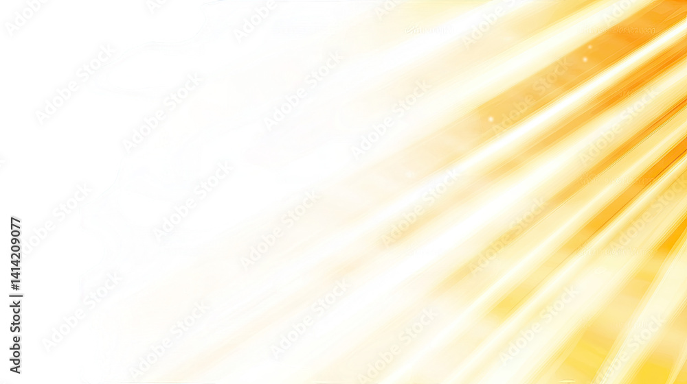 Poster a bright abstract radiant yellow light rays emanating from one side creating a warm and uplifting at