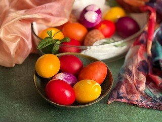 colorful easter eggs