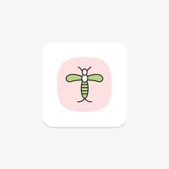 Mayfly, vector, pixel perfect, illustrator file