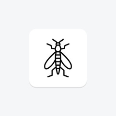 Caddisfly, vector, pixel perfect, illustrator file
